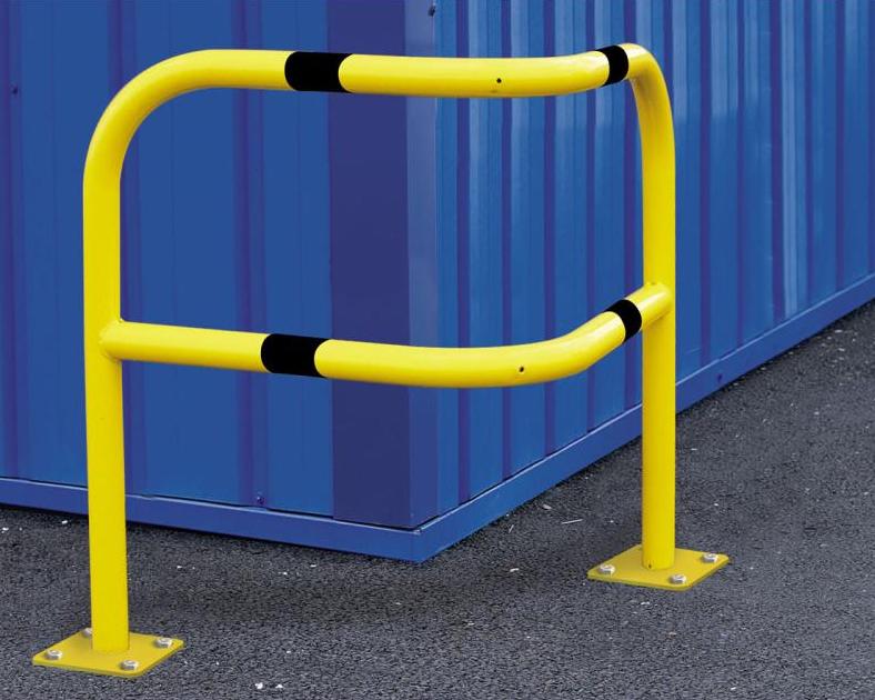Angled corner safety barrier – 1000 mm - site image Angled corner safety barrier – 1000 mm
