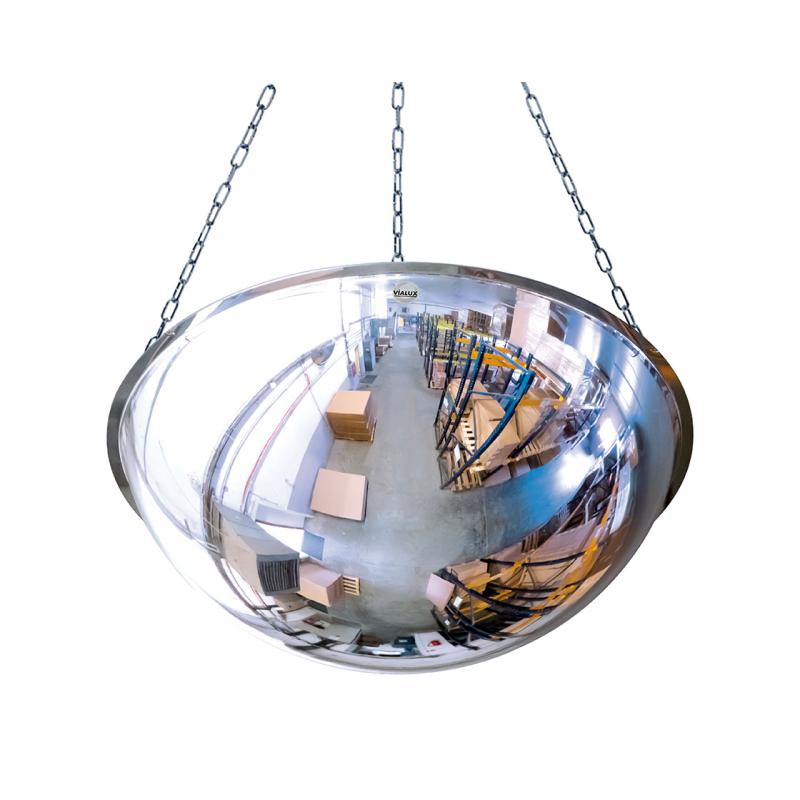 Ceiling mounted 1:2 sphere mirror in PMMA & polycarbonate - image