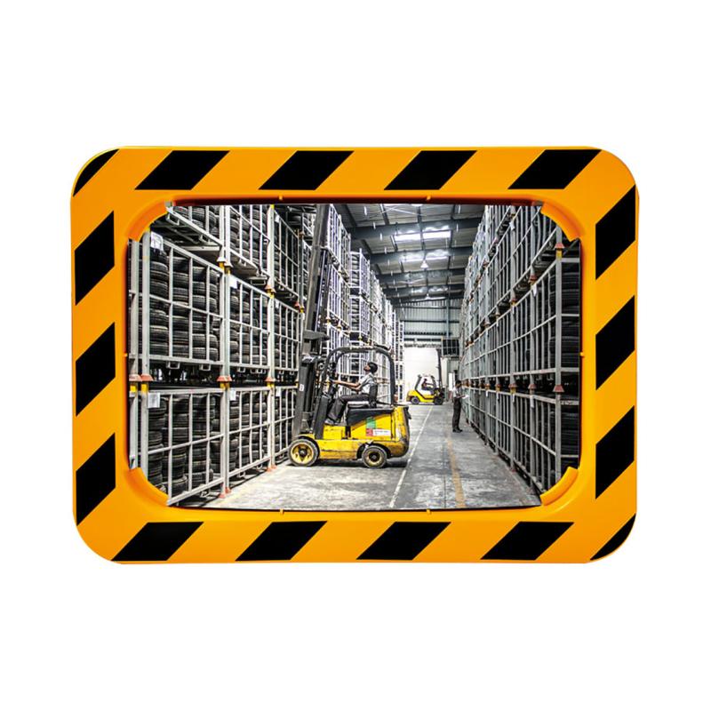 Industrial safety mirrors (yellow & black frame) in Polymir & P.A Industrial safety mirrors (yellow & black frame) in Polymir & P.A