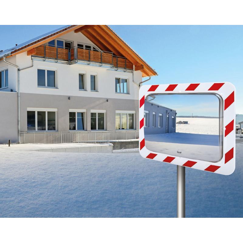 Mirrors in stainless steel, anti-frost:condensation - site image Mirrors in stainless steel, anti-frost:condensation - site image