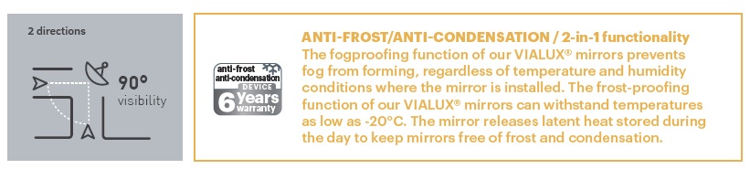 STAINLESS STEEL MULTI-PURPOSE MIRRORS & ANTI-FROST:CONDENSATION Graphic STAINLESS STEEL MULTI-PURPOSE MIRRORS & ANTI-FROST:CONDENSATION Graphic
