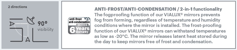 Traffic Mirrors -Stainless Steel, Anti-Frost & Anti-Condensation - GRAPHIC Traffic Mirrors -Stainless Steel, Anti-Frost & Anti-Condensation - GRAPHIC