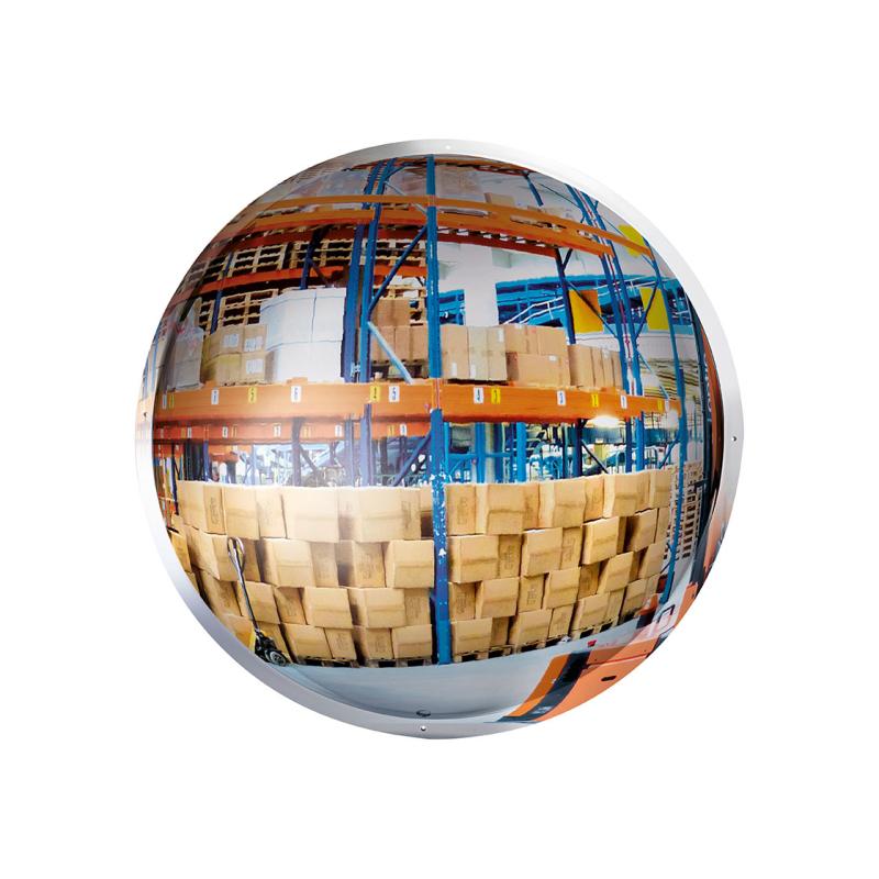 Vertically mounted 1:2 sphere mirror in POLYMIR® -image